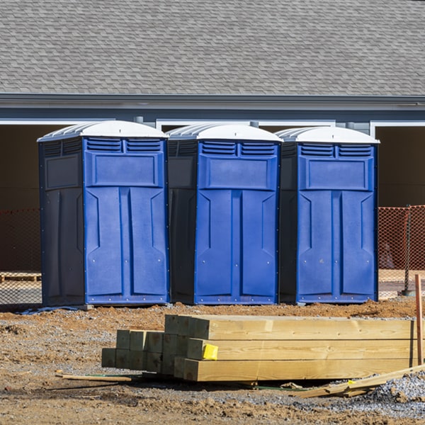 is there a specific order in which to place multiple porta potties in Norwalk Iowa